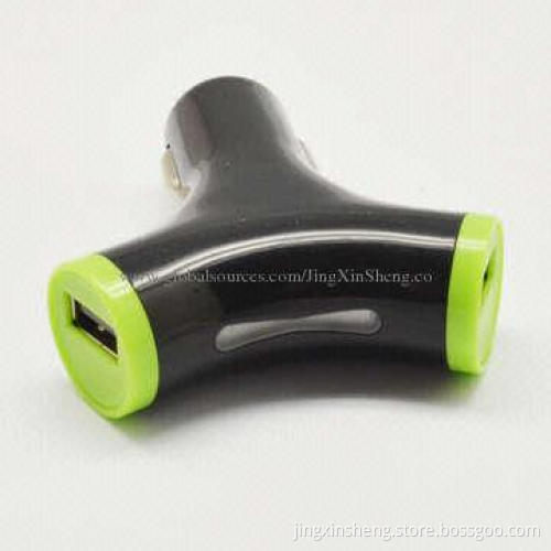 5V 2.3A Mini Car Charger/Power Adapter for iPhone/iPad Mini, Made of ABS Material